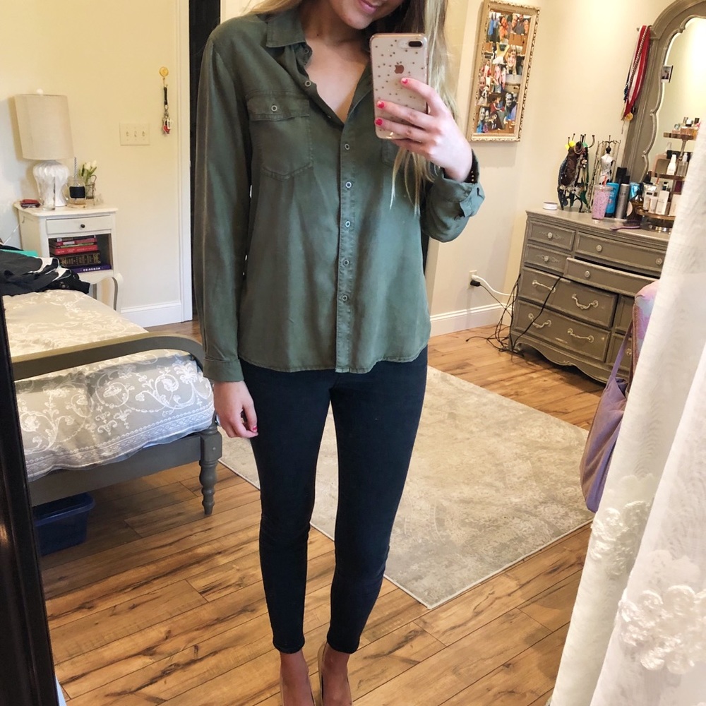 Buffalo David Biton Green Button-down Shirt